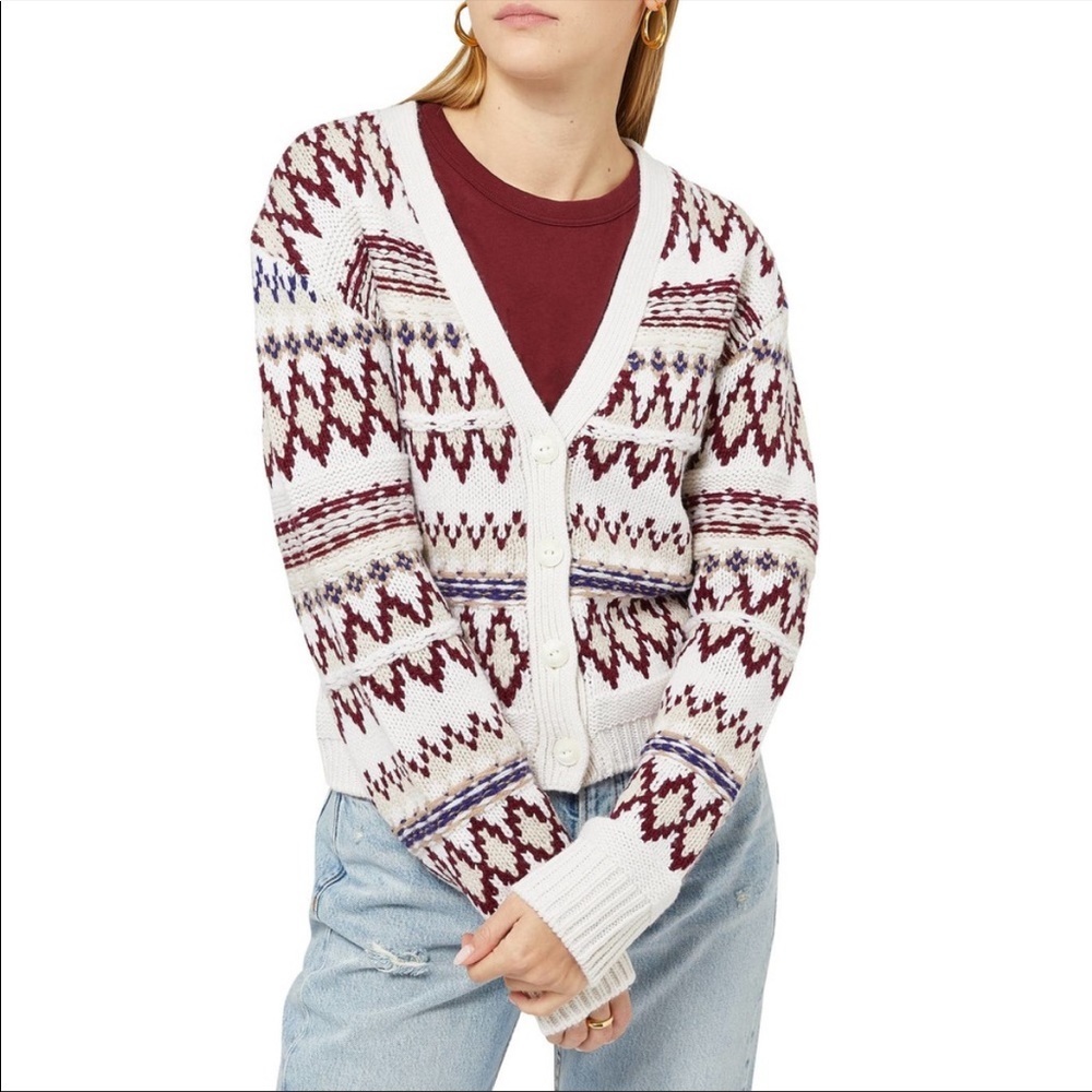 Rag & Bone willow fair isle cardigan NWT